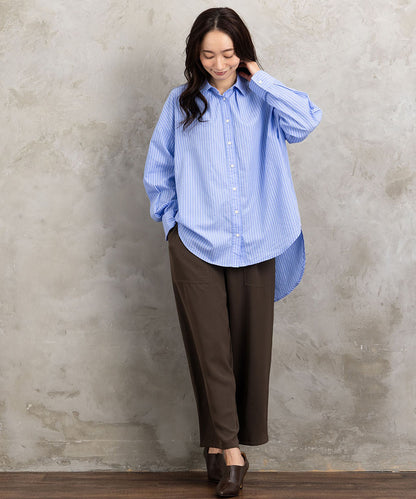 【sabstreet bis】【web限定】15号(3L) ドビーストライプシャツ