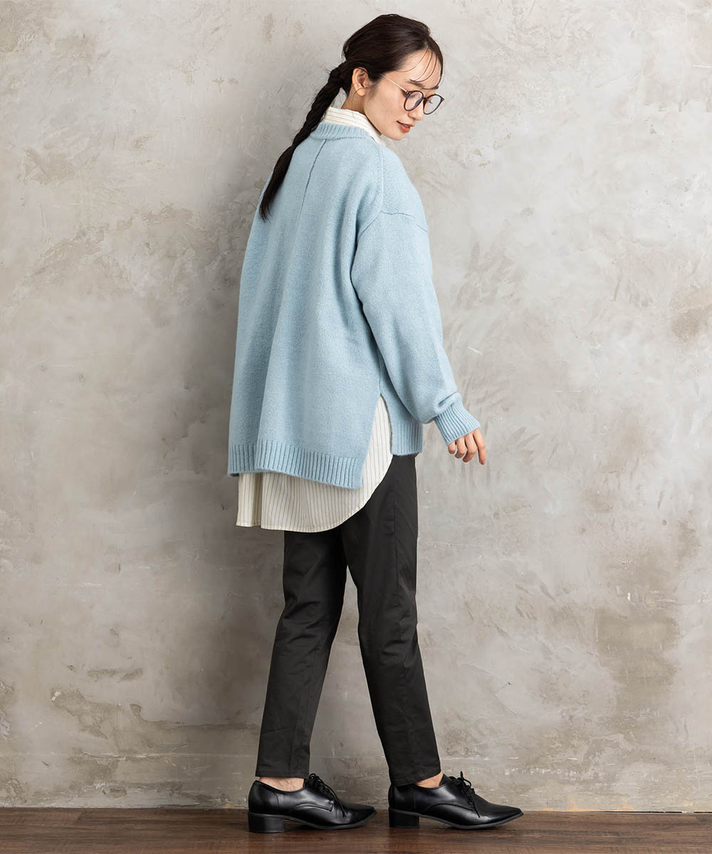 【sabstreet bis】【web限定】15号(3L) ドビーストライプシャツ