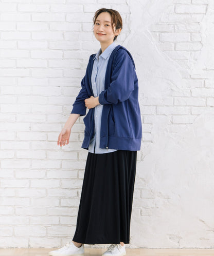 【sabstreet bis】【web限定】 【接触冷感】6分丈キーネックシャツ