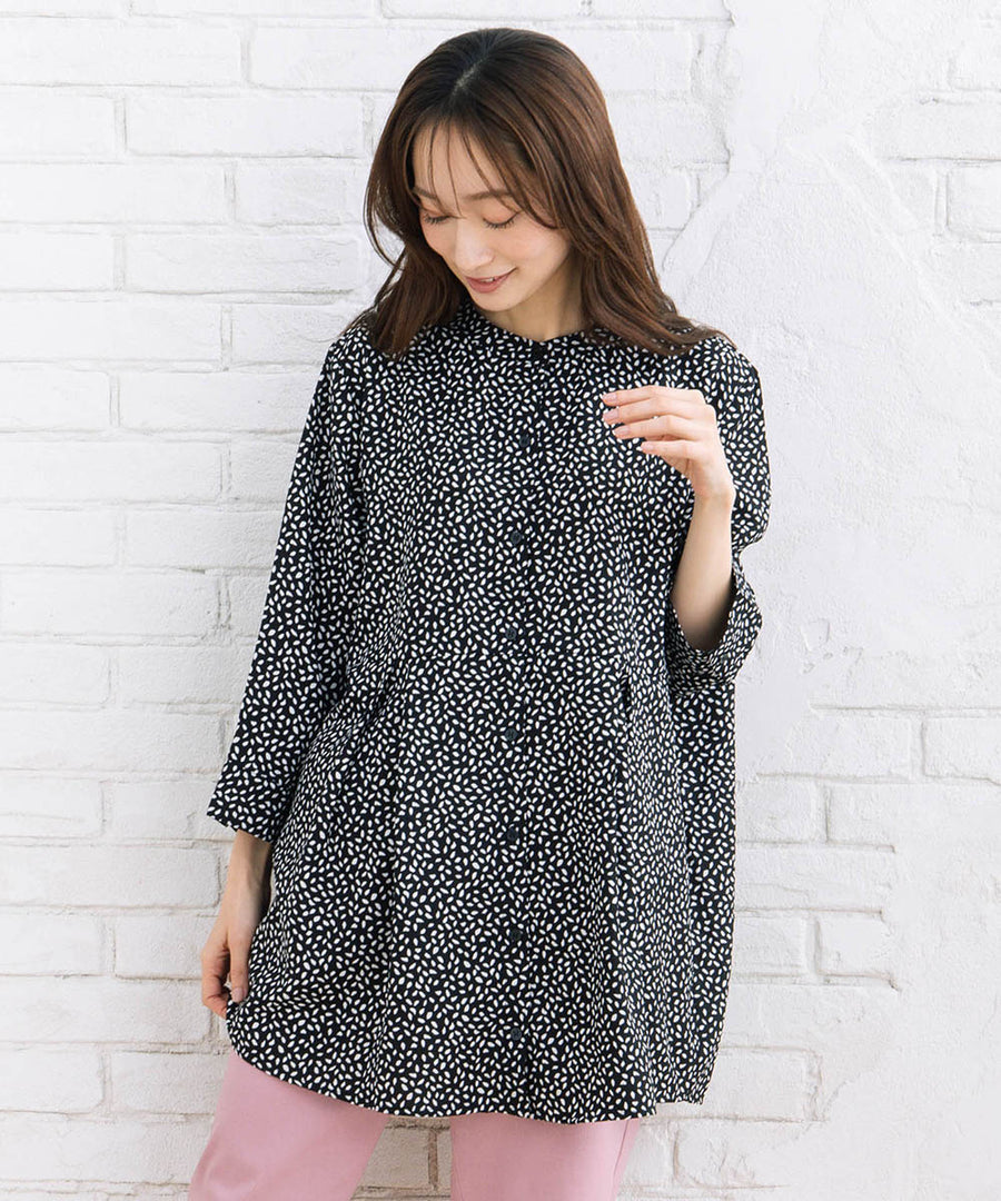 【sabstreet bis】【web限定】 ウエストタックジョーゼットブラウス