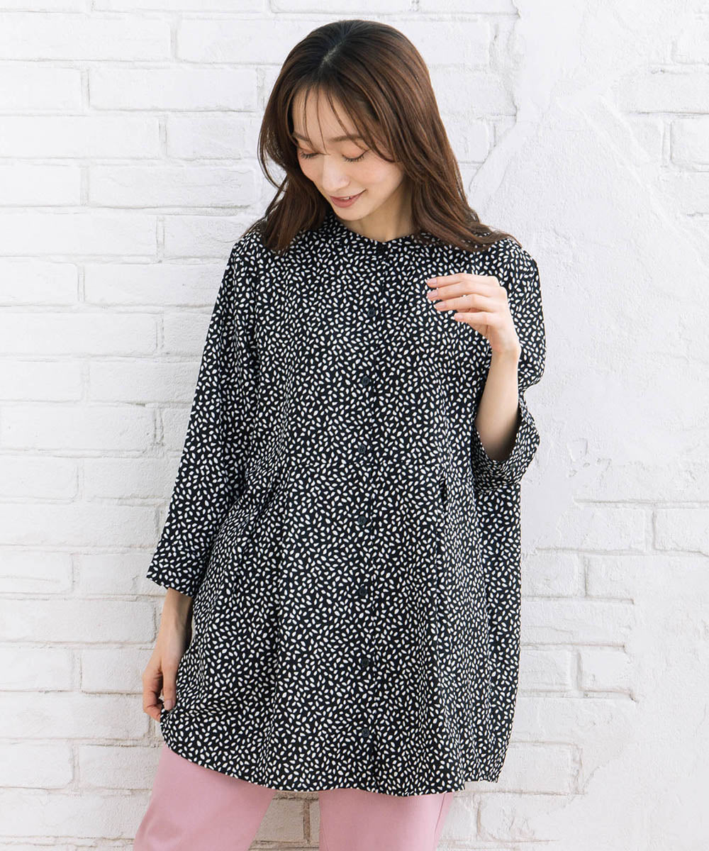 【sabstreet bis】【web限定】 ウエストタックジョーゼットブラウス