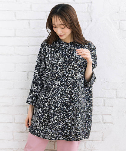 【sabstreet bis】【web限定】 ウエストタックジョーゼットブラウス