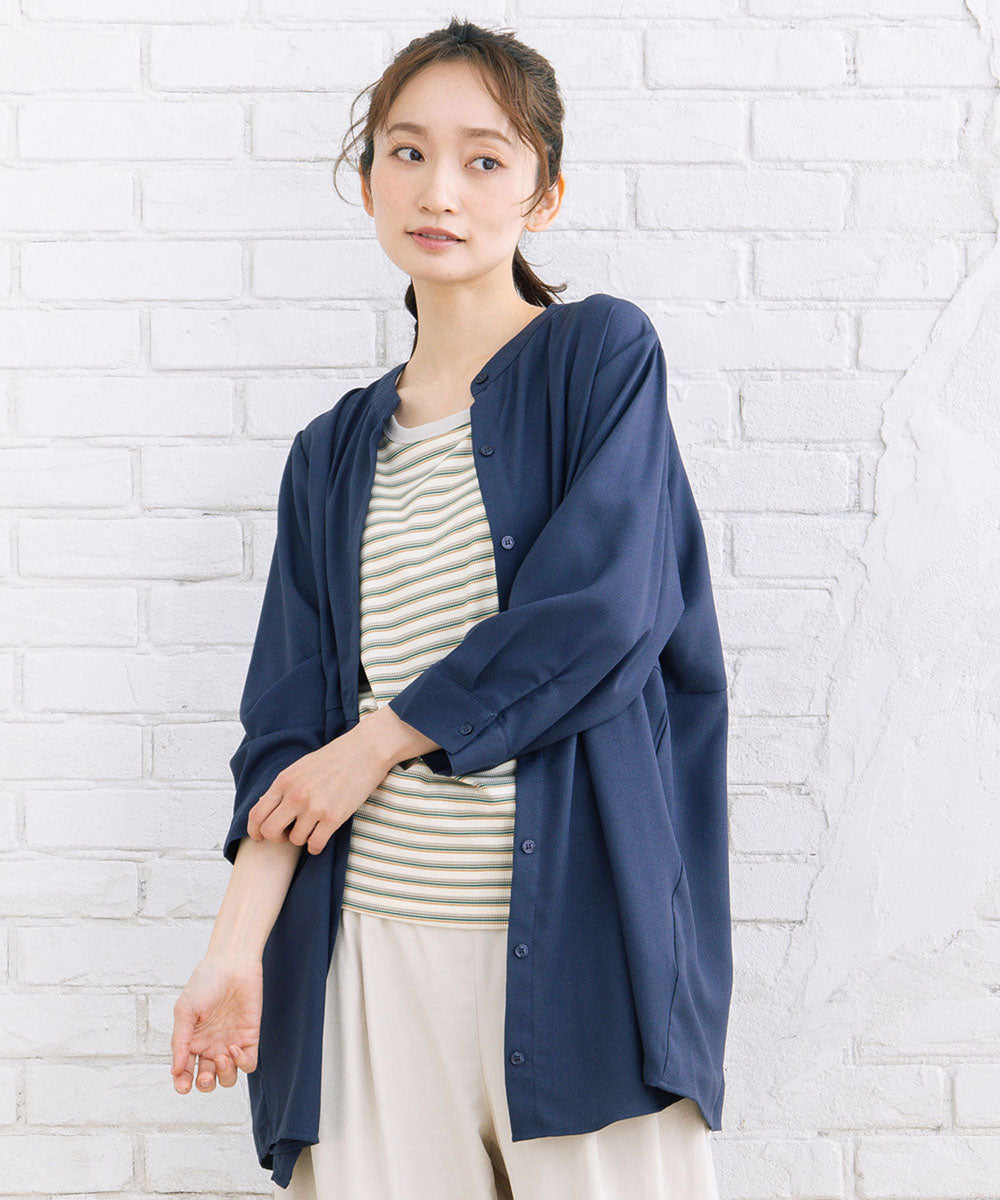 【sabstreet bis】【web限定】 ウエストタックジョーゼットブラウス