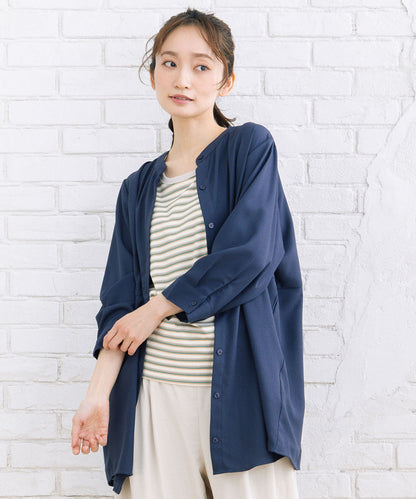 【sabstreet bis】【web限定】 ウエストタックジョーゼットブラウス