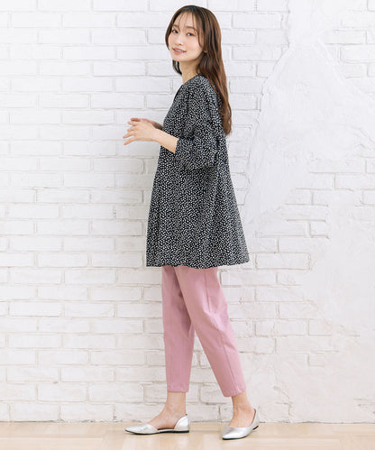 【sabstreet bis】【web限定】 ウエストタックジョーゼットブラウス