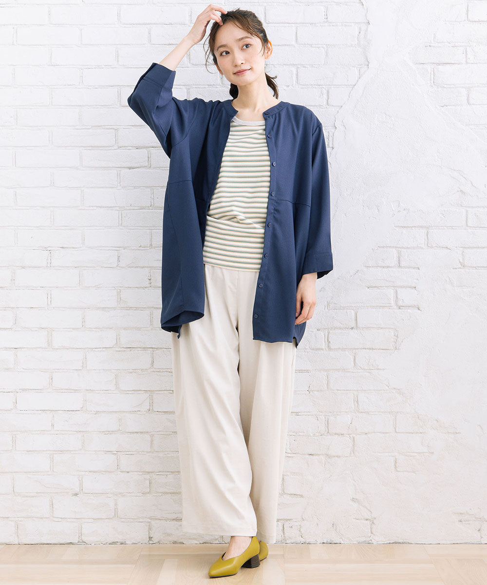 【sabstreet bis】【web限定】 ウエストタックジョーゼットブラウス