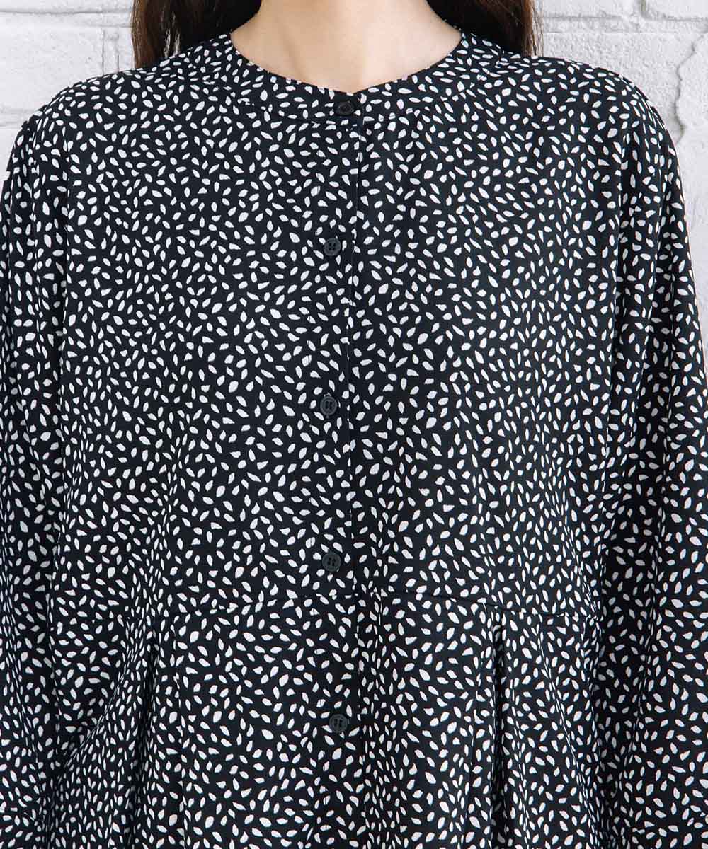 【sabstreet bis】【web限定】 ウエストタックジョーゼットブラウス