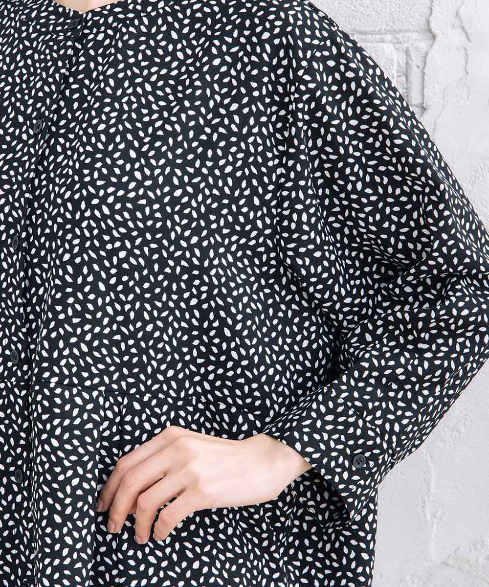 【sabstreet bis】【web限定】 ウエストタックジョーゼットブラウス