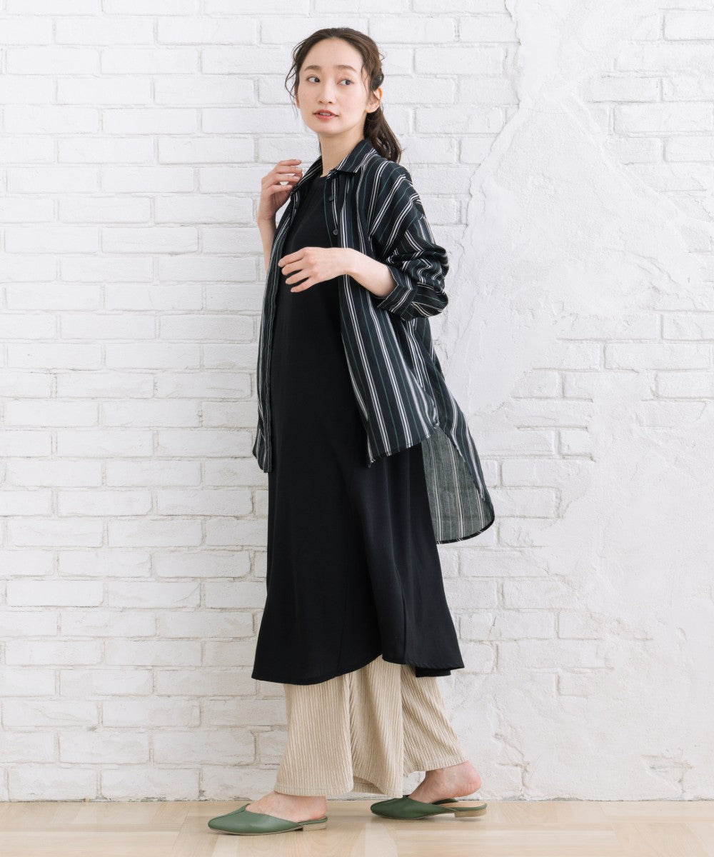 【sabstreet bis】【web限定】 シアーストライプシャツ