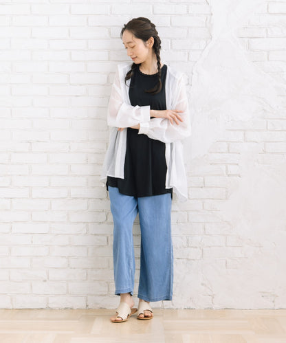 【sabstreet bis】【web限定】 シアーフーディシャツ