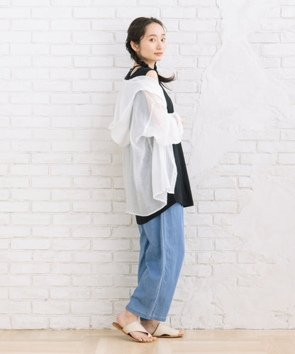 【sabstreet bis】【web限定】 シアーフーディシャツ