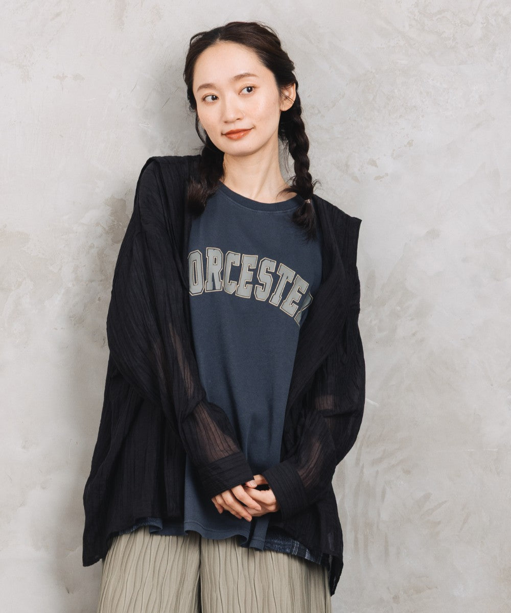 【sabstreet bis】【web限定】 シアーフーディシャツ