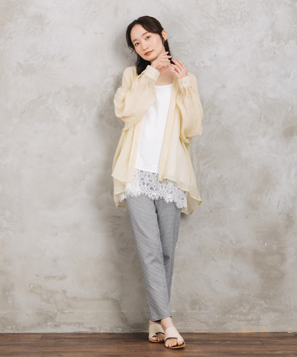 【sabstreet bis】【web限定】 シアーフーディシャツ