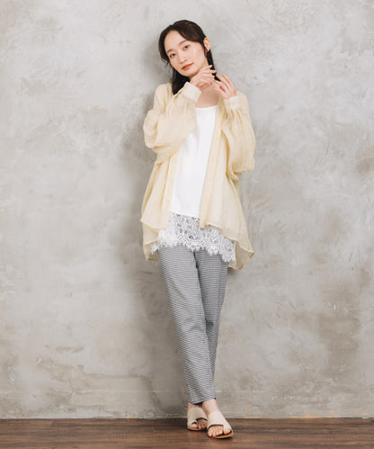 【sabstreet bis】【web限定】 シアーフーディシャツ【先行予約】