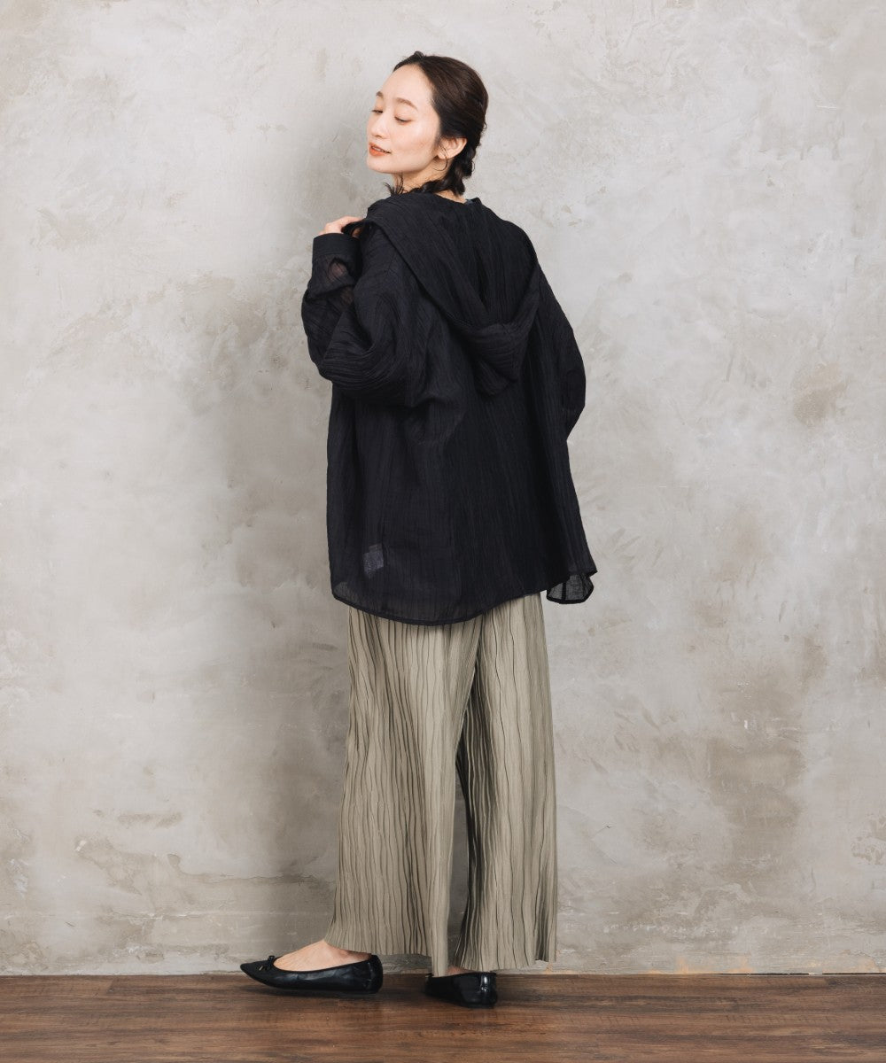 【sabstreet bis】【web限定】 シアーフーディシャツ