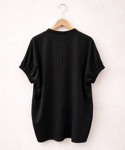 【sabstreet bis】【web限定】 【COOL・UV・防シワ】ライトジョーゼットスキッパーシャツ