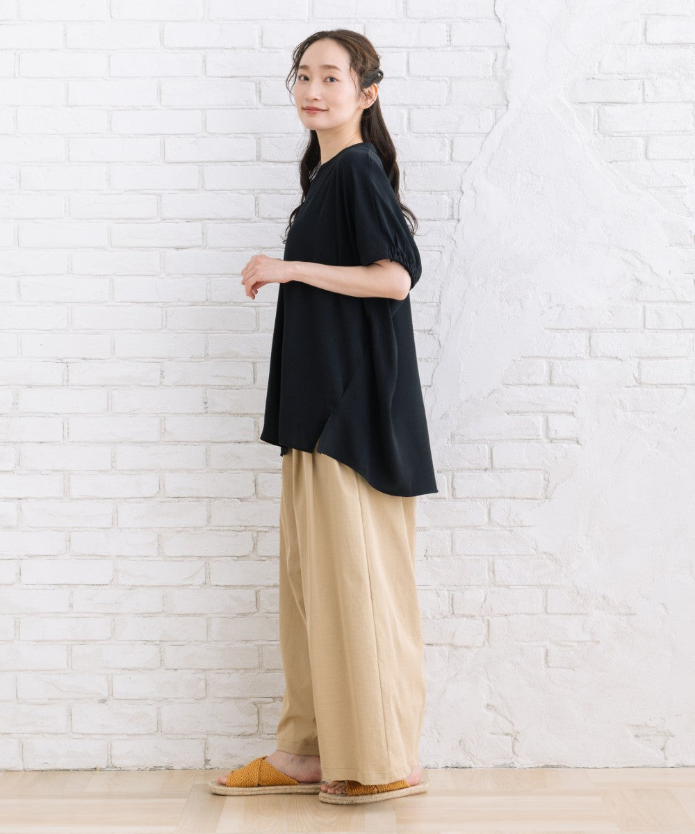 【sabstreet bis】【web限定】 【COOL・UV・防シワ】ライトジョーゼットスキッパーシャツ