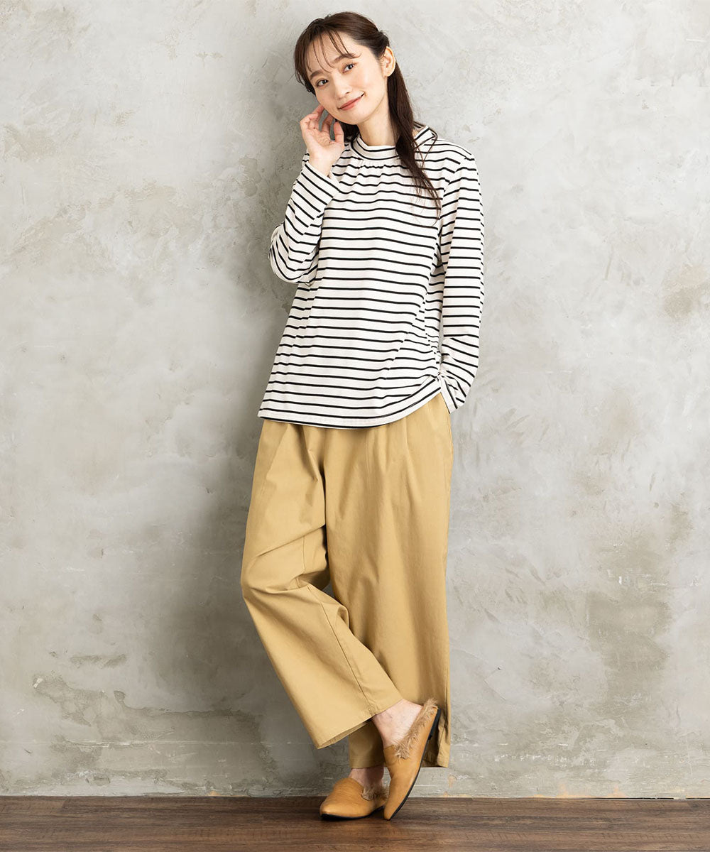 【sabstreet bis】【web限定】 【発熱保湿加工】イージーパンツ