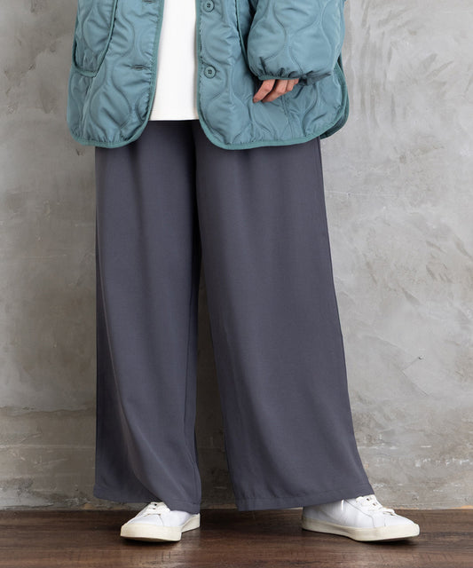 【sabstreet bis】ライトジョーゼットタックパンツ