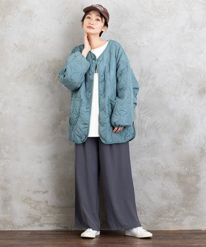 【sabstreet bis】ライトジョーゼットタックパンツ