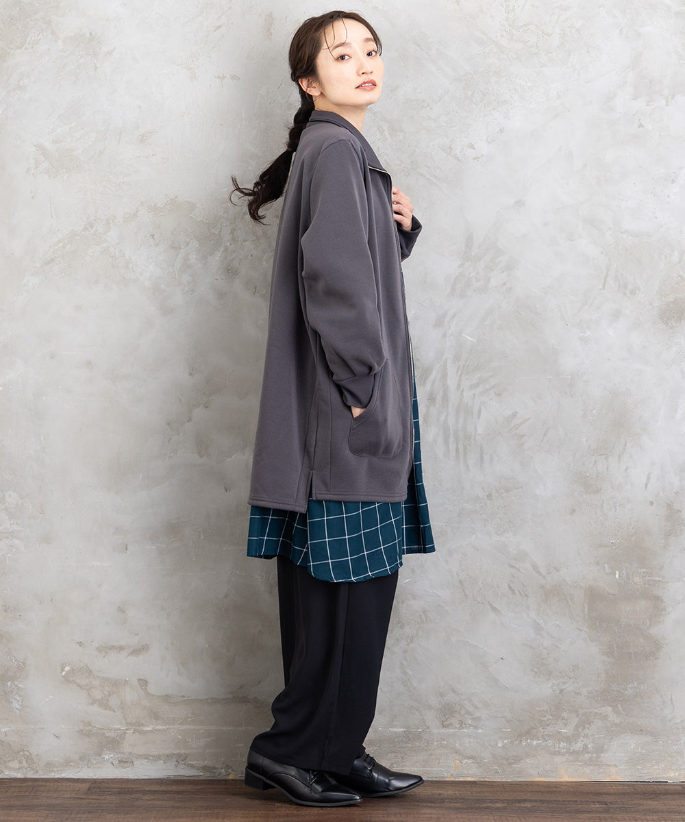 【sabstreet bis】ライトジョーゼットタックパンツ