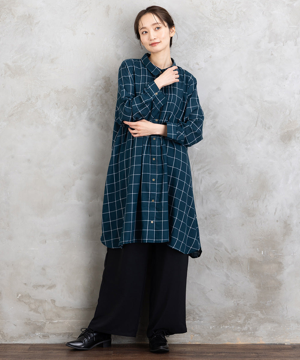 【sabstreet bis】ライトジョーゼットタックパンツ