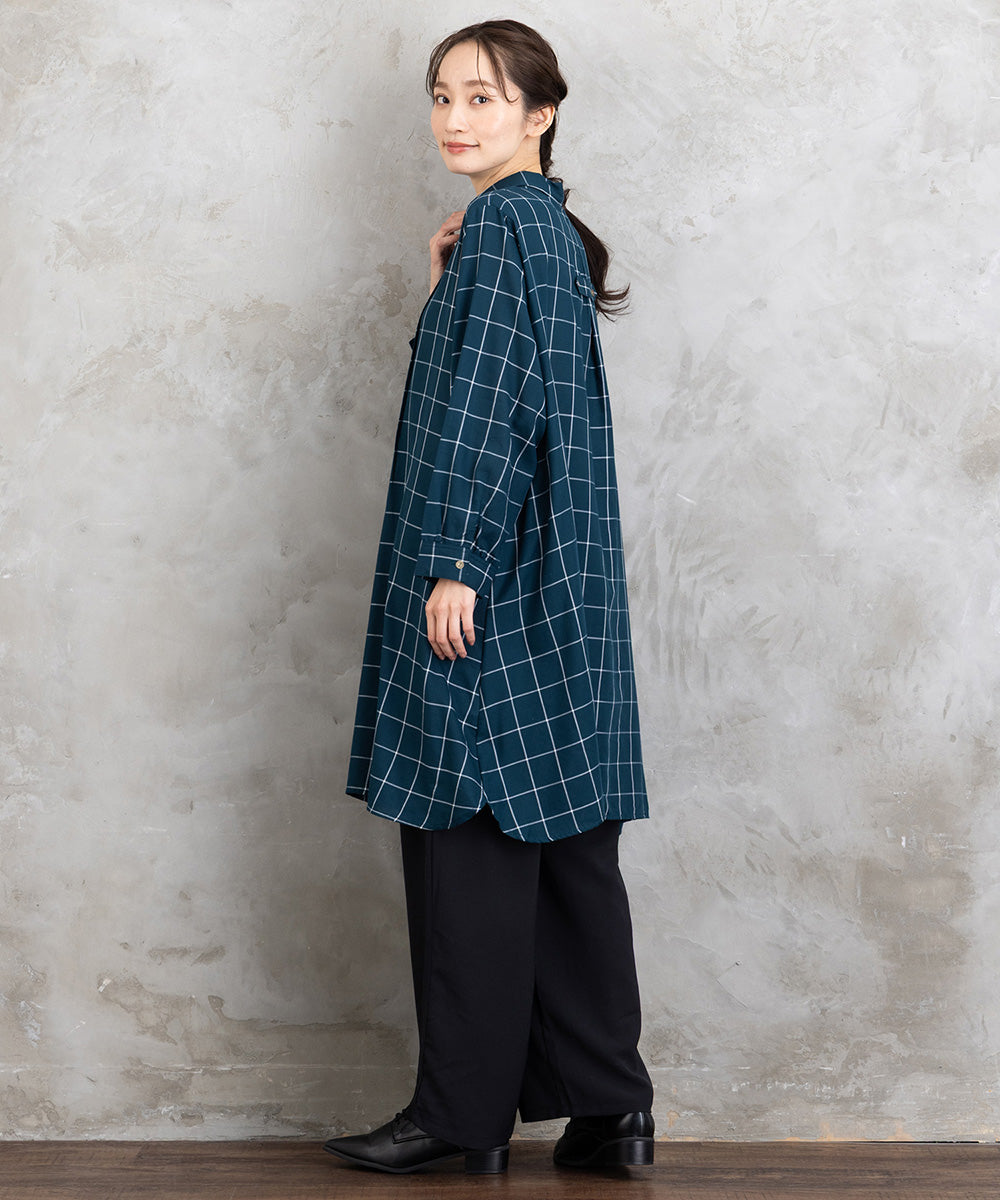 【sabstreet bis】ライトジョーゼットタックパンツ