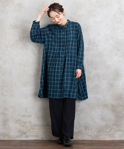 【sabstreet bis】ライトジョーゼットタックパンツ