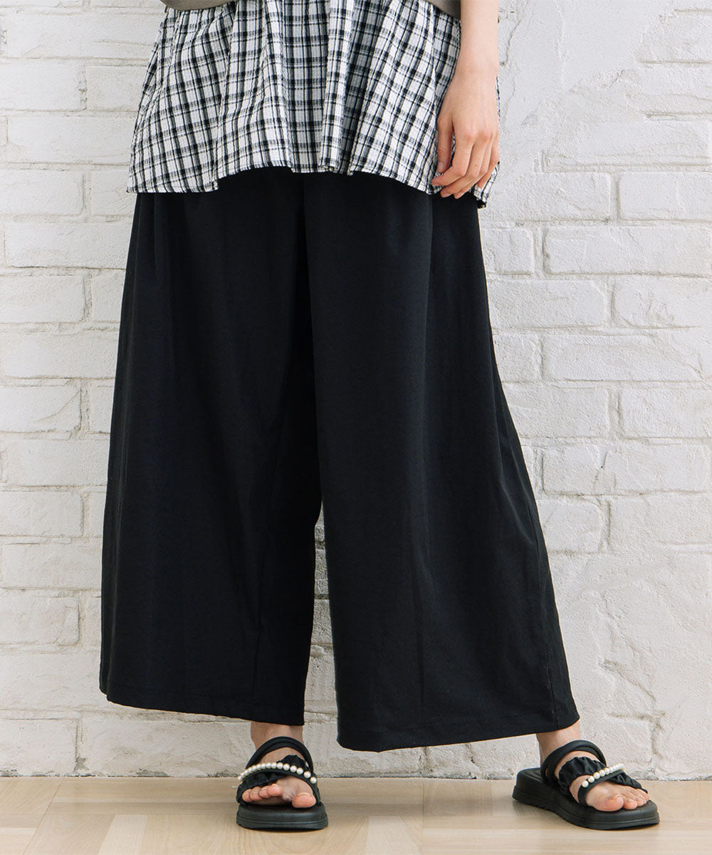 【sabstreet bis】【web限定】 ストレッチゆるタックワイドパンツ【先行予約】