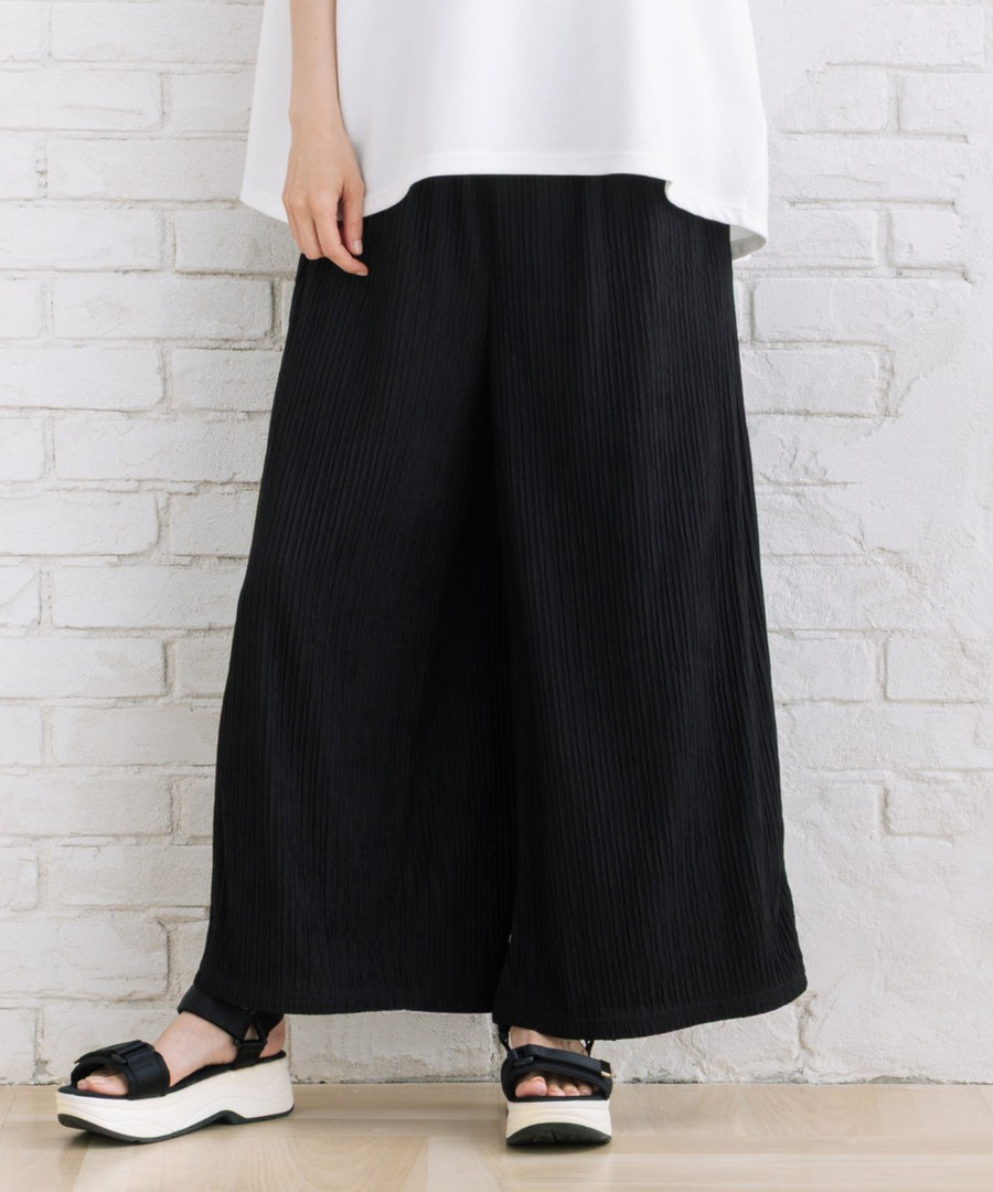 【sabstreet bis】【web限定】 ジャカードワイドパンツ