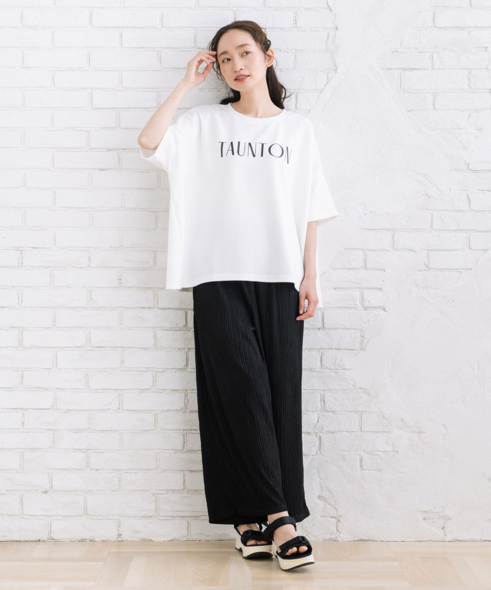 【sabstreet bis】【web限定】 ジャカードワイドパンツ