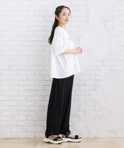 【sabstreet bis】【web限定】 ジャカードワイドパンツ