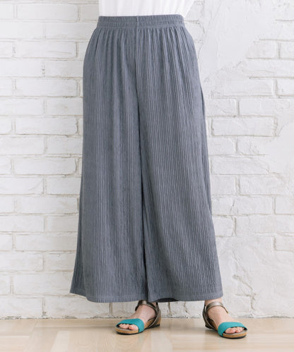 【sabstreet bis】【web限定】 ジャカードワイドパンツ