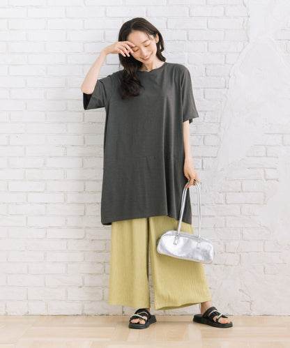 【sabstreet bis】【web限定】 ジャカードワイドパンツ
