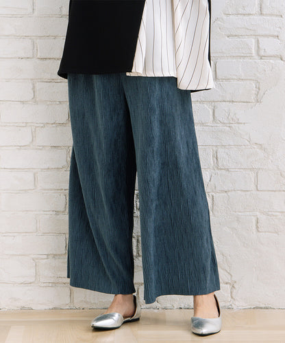 【sabstreet bis】【web限定】 ベロアプリーツパンツ