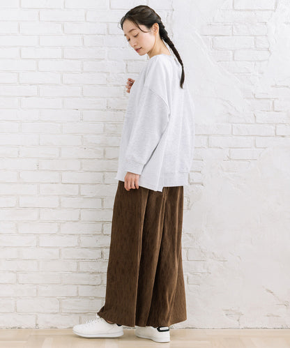 【sabstreet bis】【web限定】 ベロアプリーツパンツ