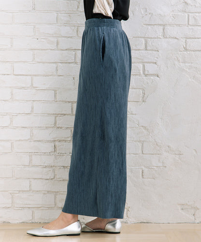 【sabstreet bis】【web限定】 ベロアプリーツパンツ