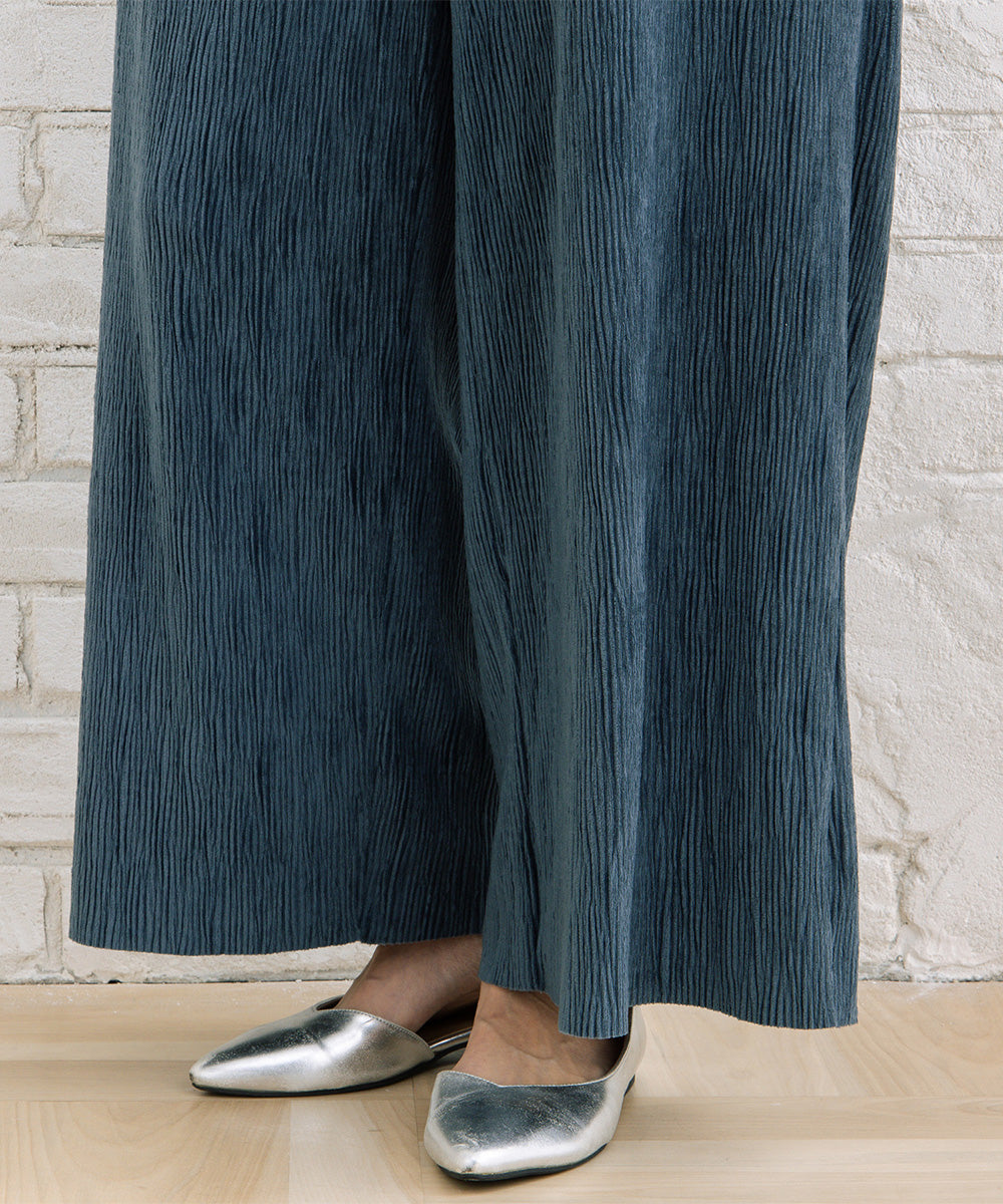 【sabstreet bis】【web限定】 ベロアプリーツパンツ