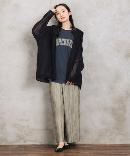 【sabstreet bis】【web限定】 セルフカットプリーツワイドパンツ【先行予約】