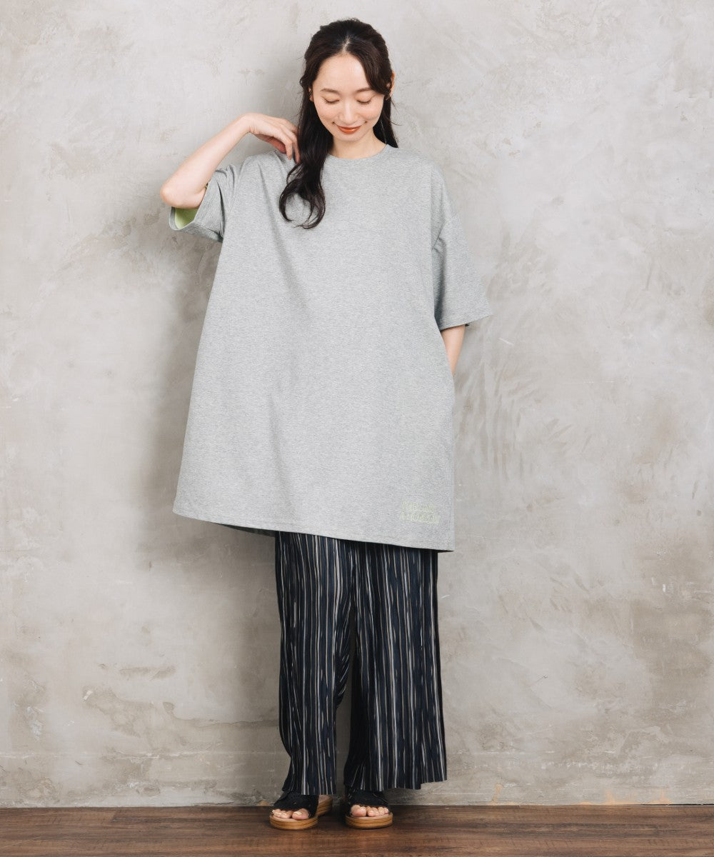 【sabstreet bis】【web限定】 セルフカットプリーツワイドパンツ【先行予約】