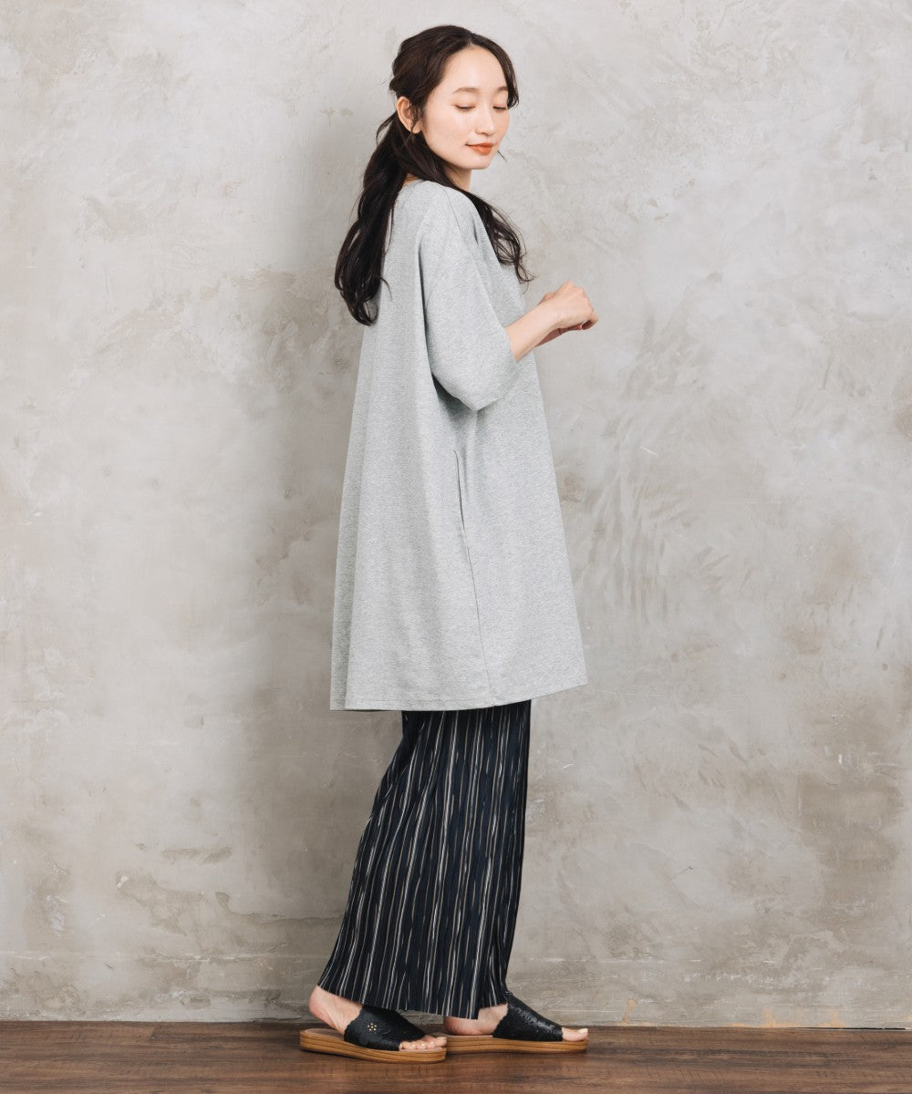 【sabstreet bis】【web限定】 セルフカットプリーツワイドパンツ【先行予約】