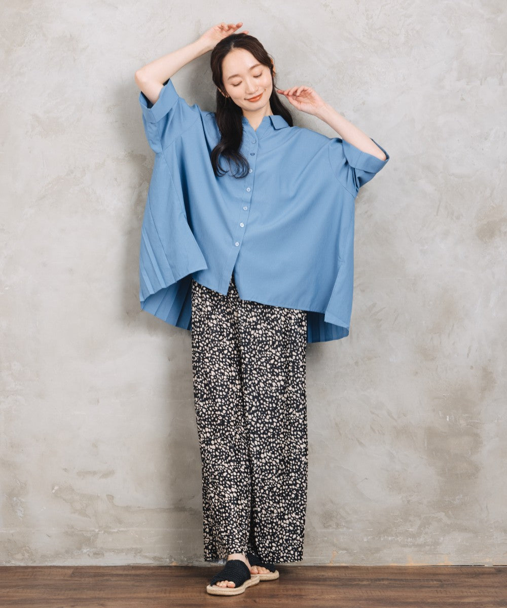 【sabstreet bis】【web限定】 セルフカットプリーツワイドパンツ【先行予約】