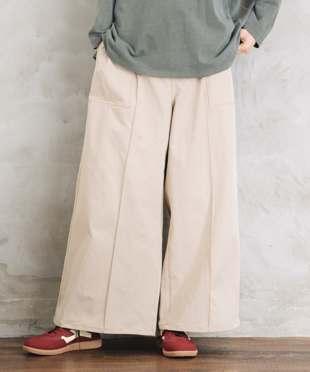 【sabstreet bis】【web限定】 配色ステッチペインターパンツ