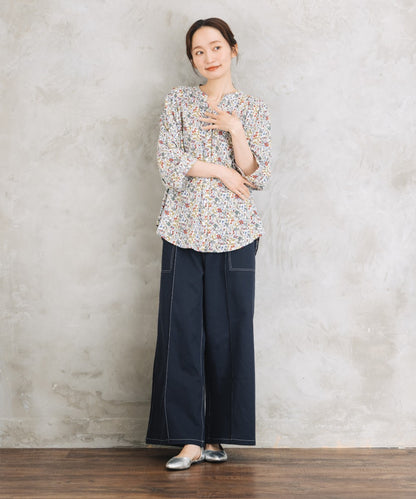 【sabstreet bis】【web限定】 配色ステッチペインターパンツ