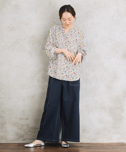 【sabstreet bis】【web限定】 配色ステッチペインターパンツ