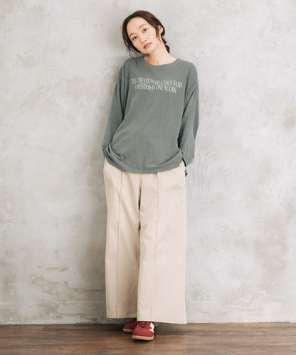【sabstreet bis】【web限定】 配色ステッチペインターパンツ