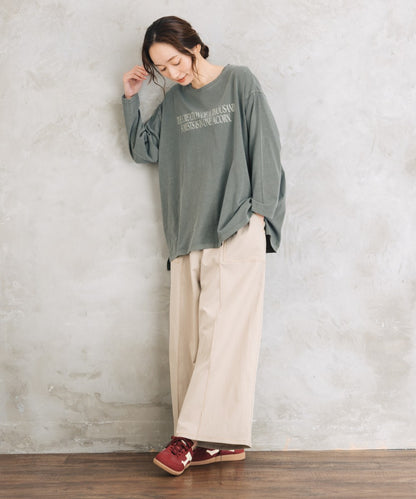 【sabstreet bis】【web限定】 配色ステッチペインターパンツ