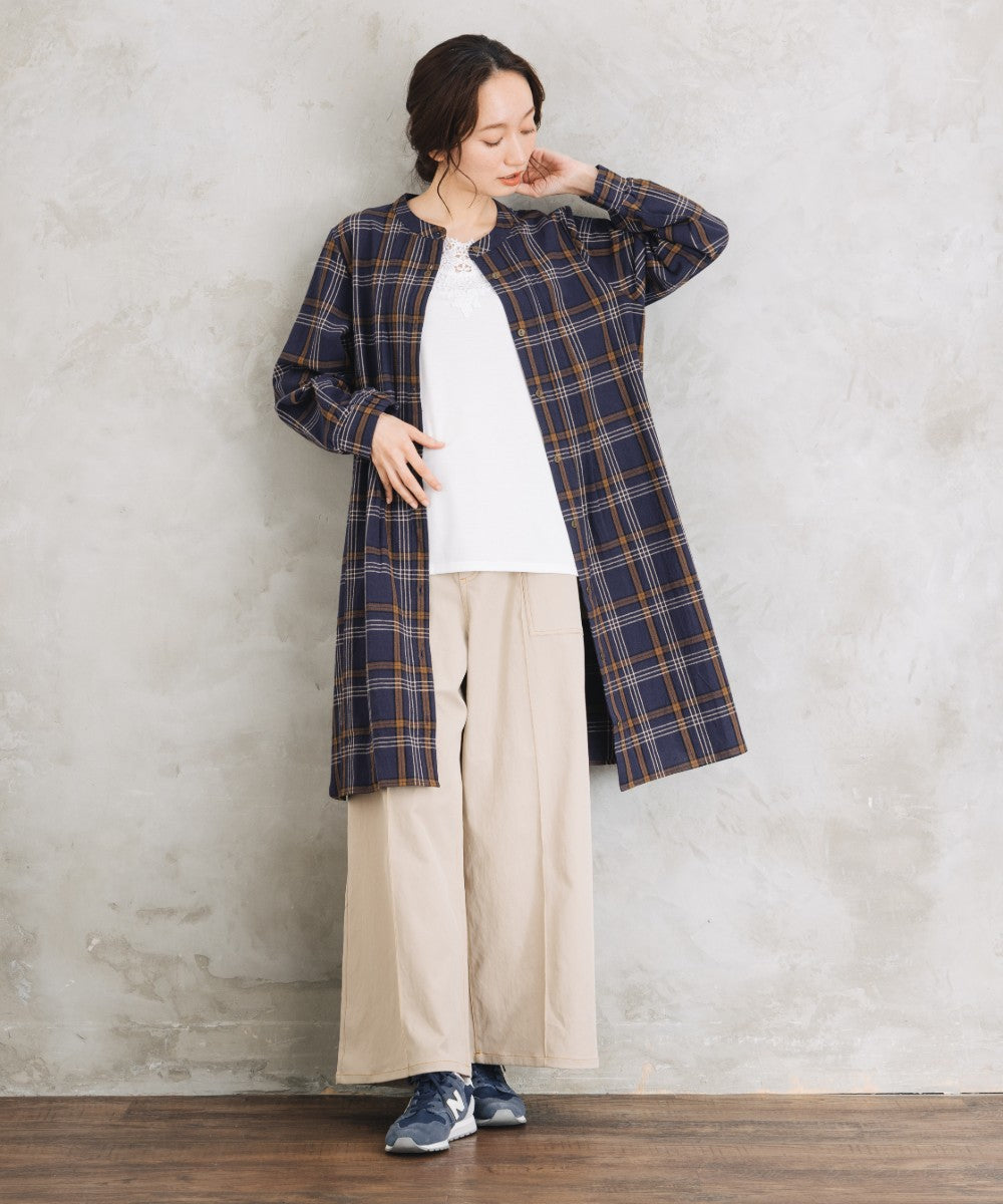【sabstreet bis】【web限定】 配色ステッチペインターパンツ