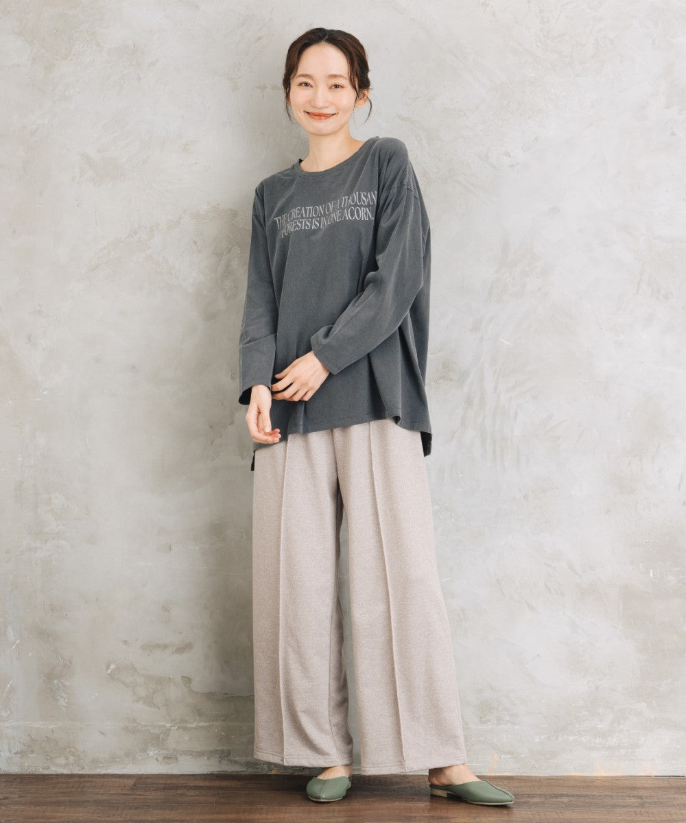 【sabstreet bis】【web限定】 ラメ裏毛スウェットパンツ
