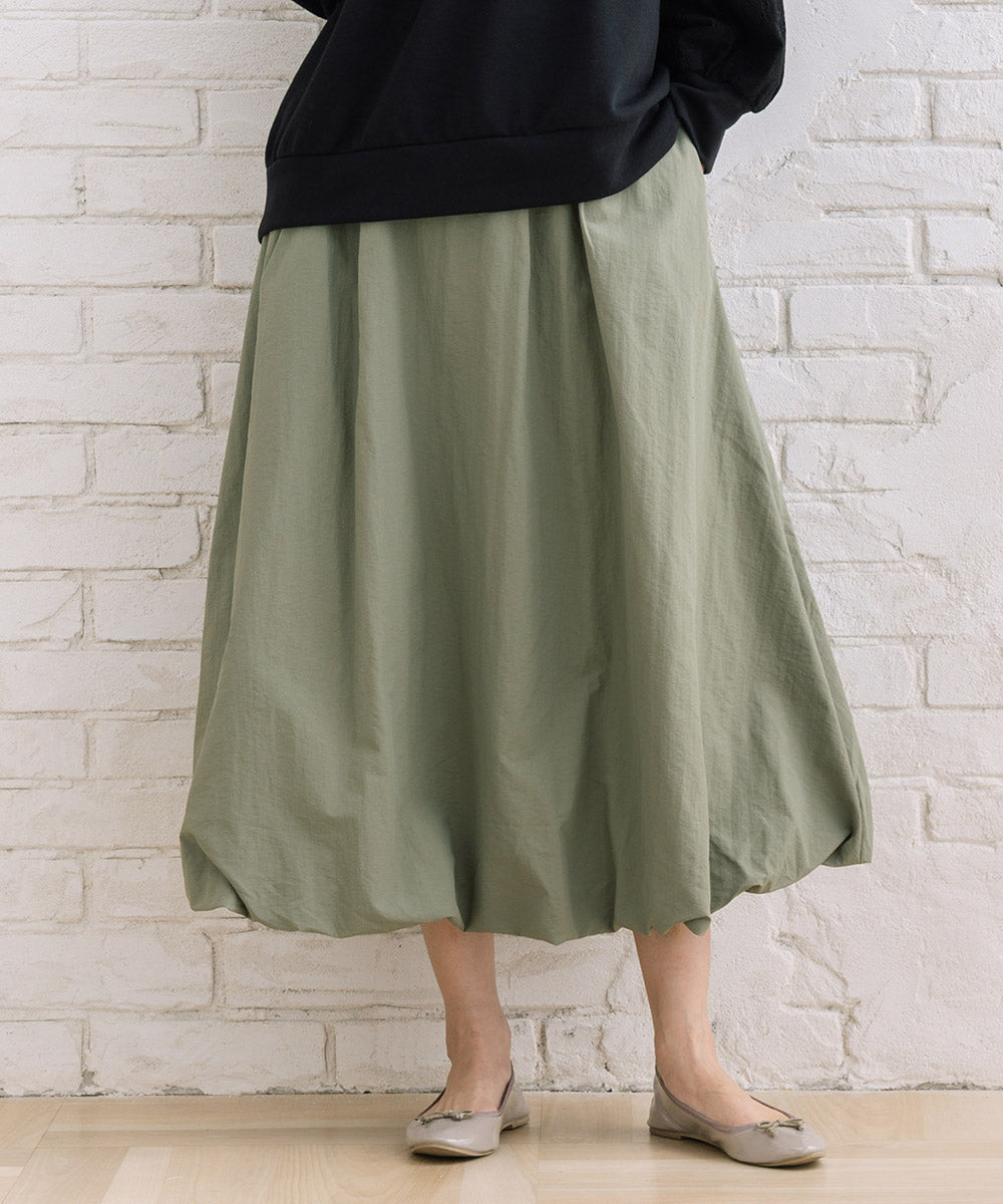 【sabstreet bis】【web限定】 ナイロンバルーンスカート